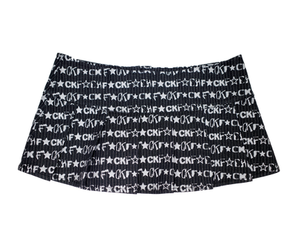 F ☆CK Mini Pleated Skirt