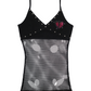 Cross My Heart Fishnet Distressed Camisole