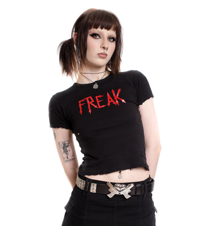 Freak Distressed Baby Tee