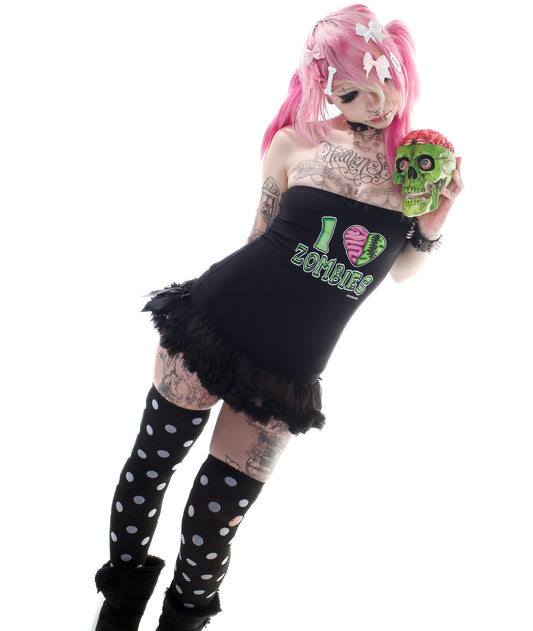 Zombie Lover Mini Tutu Dress
