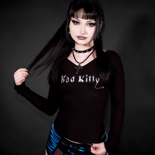 Bad Kitty Long Sleeve Top